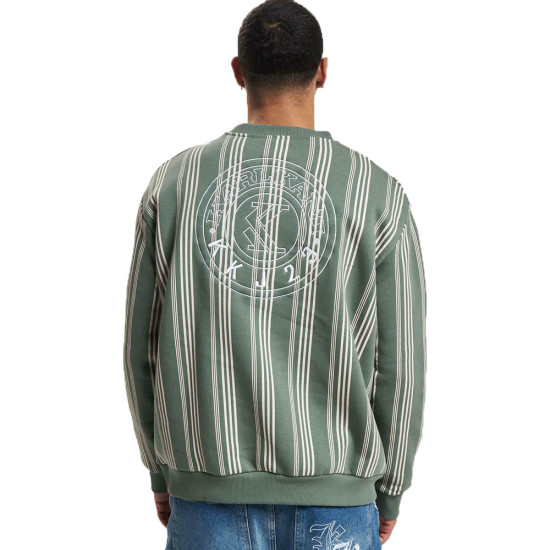 Karl Kani Ανδρικό φούτερ Small Signature Striped Crew